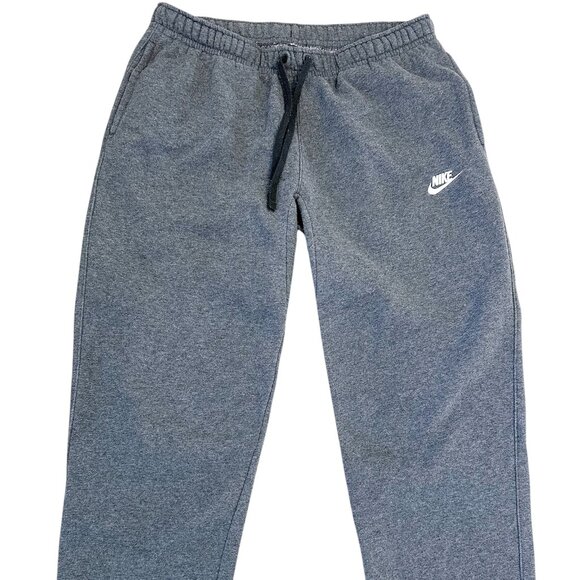 Nike Sportswear Club Fleece Pants Men's Large Gray Stretch Drawstring Pre-owned - Picture 1 of 6
